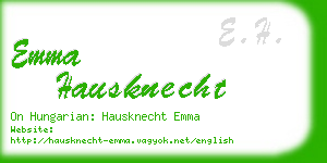 emma hausknecht business card